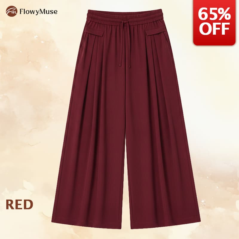 FlowyMuse - Women's Cooling Stretch Flowy Wide-Leg Pants