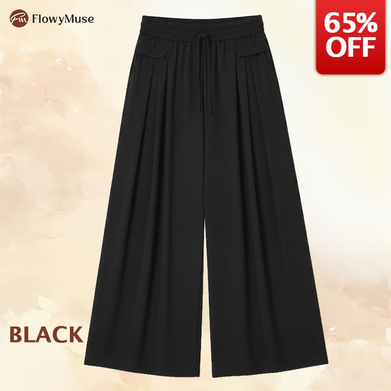 FlowyMuse - Women's Cooling Stretch Flowy Wide-Leg Pants