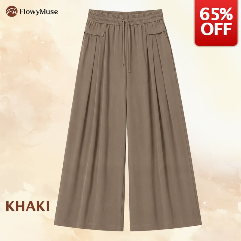 FlowyMuse - Women's Cooling Stretch Flowy Wide-Leg Pants