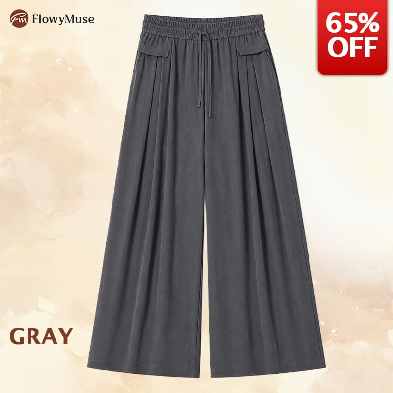 FlowyMuse - Women's Cooling Stretch Flowy Wide-Leg Pants