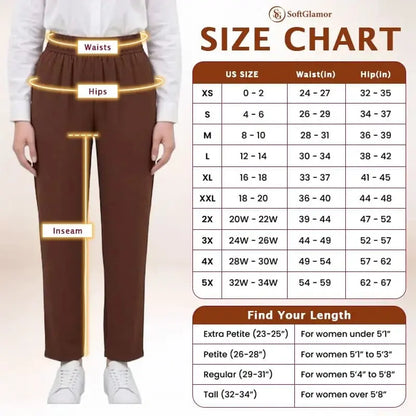 SoftGlamor - LAST DAY SALE 70% OFF - Women's Ultra Soft Perfect Drape Pull-On Pants