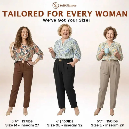 SoftGlamor - LAST DAY SALE 70% OFF - Women's Ultra Soft Perfect Drape Pull-On Pants