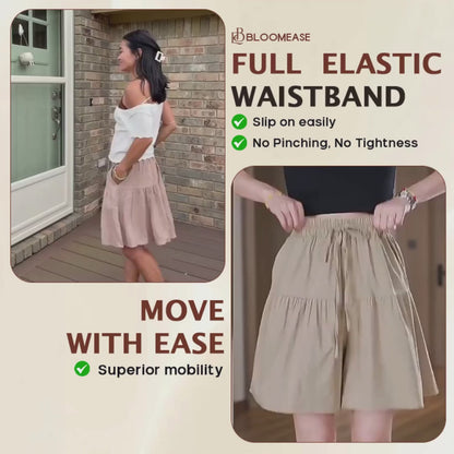Bloomease - Flowy Skort Shorts for Senior Womens