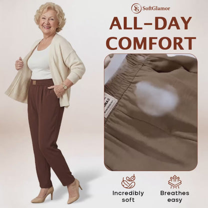 SoftGlamor - LAST DAY SALE 70% OFF - Women's Ultra Soft Perfect Drape Pull-On Pants