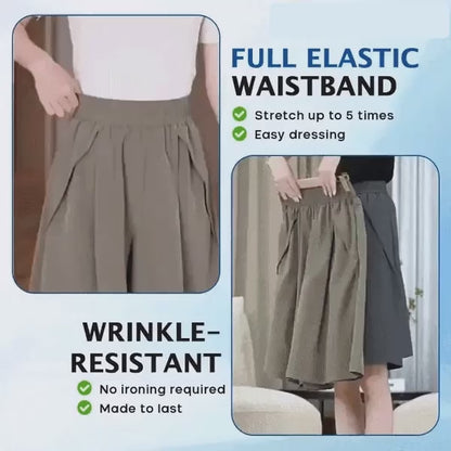 ButterFlex - Cooling Stretch Knee-Length Shorts for Women