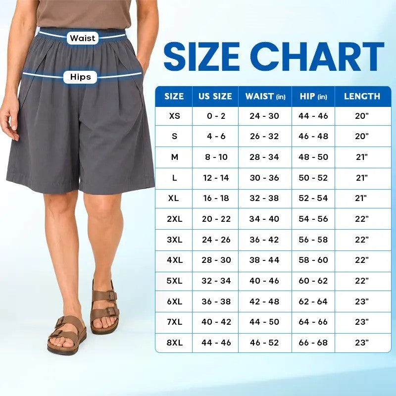 ButterFlex - Cooling Stretch Knee-Length Shorts for Women