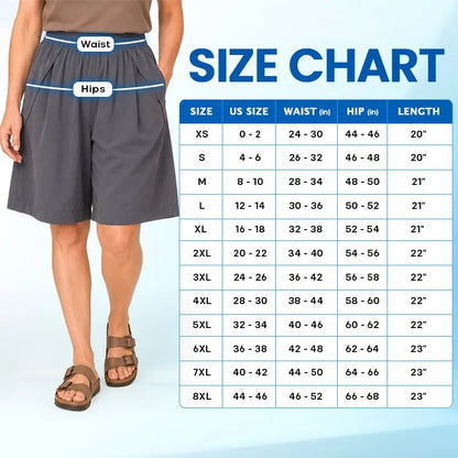 ButterFlex - Cooling Stretch Knee-Length Shorts for Women