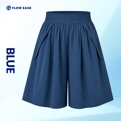 FlowEase - Cooling Stretch Knee-Length Shorts for Women